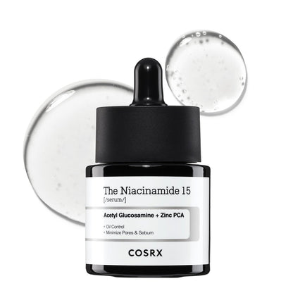 COSRX 15% Niacinamid Gesichtsserum, 0,67 fl oz – Porenverfeinerndes Serum für einen ebenmäßigen Hautton, Koreanische Hautpflege
