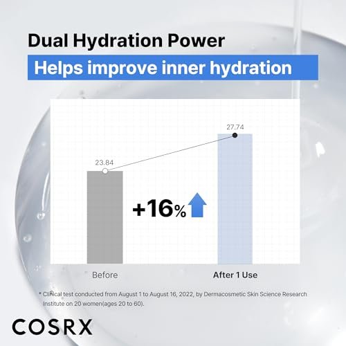 COSRX Pure Sodium Hyaluronic Acid 3% Serum – Feuchtigkeitsspendend & Anti-Aging für trockene Haut, 20 ml