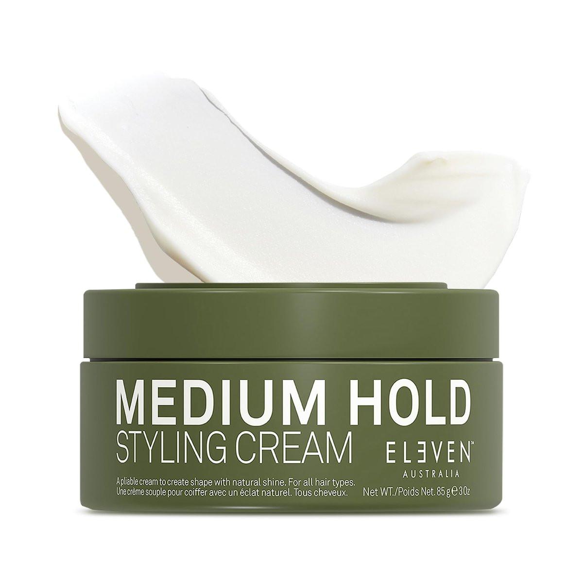 ELEVEN AUSTRALIA Medium Hold Haarstyling-Creme für Männer & Frauen – Slick Hold Pomade mit Carnaubawachs für kurzes, mittleres oder langes Haar, matte Texturpaste, natürlicher Glanz – 85 g