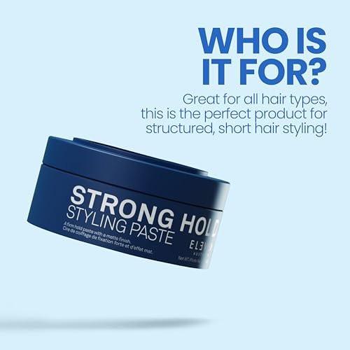 ELEVEN AUSTRALIA Strong Hold Haarstyling-Paste für Männer & Frauen – Matte Finish Texturpaste für kurzes bis mittellanges Haar, fester Halt den ganzen Tag, formende Stylingcreme, verleiht Glanz, tierversuchsfrei – 85 g