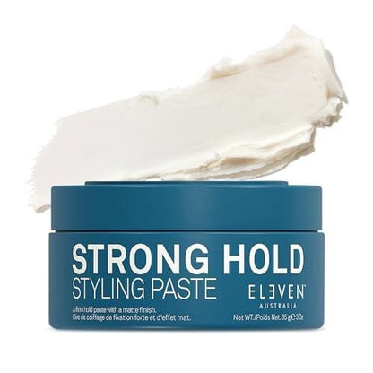 ELEVEN AUSTRALIA Strong Hold Haarstyling-Paste für Männer & Frauen – Matte Finish Texturpaste für kurzes bis mittellanges Haar, fester Halt den ganzen Tag, formende Stylingcreme, verleiht Glanz, tierversuchsfrei – 85 g