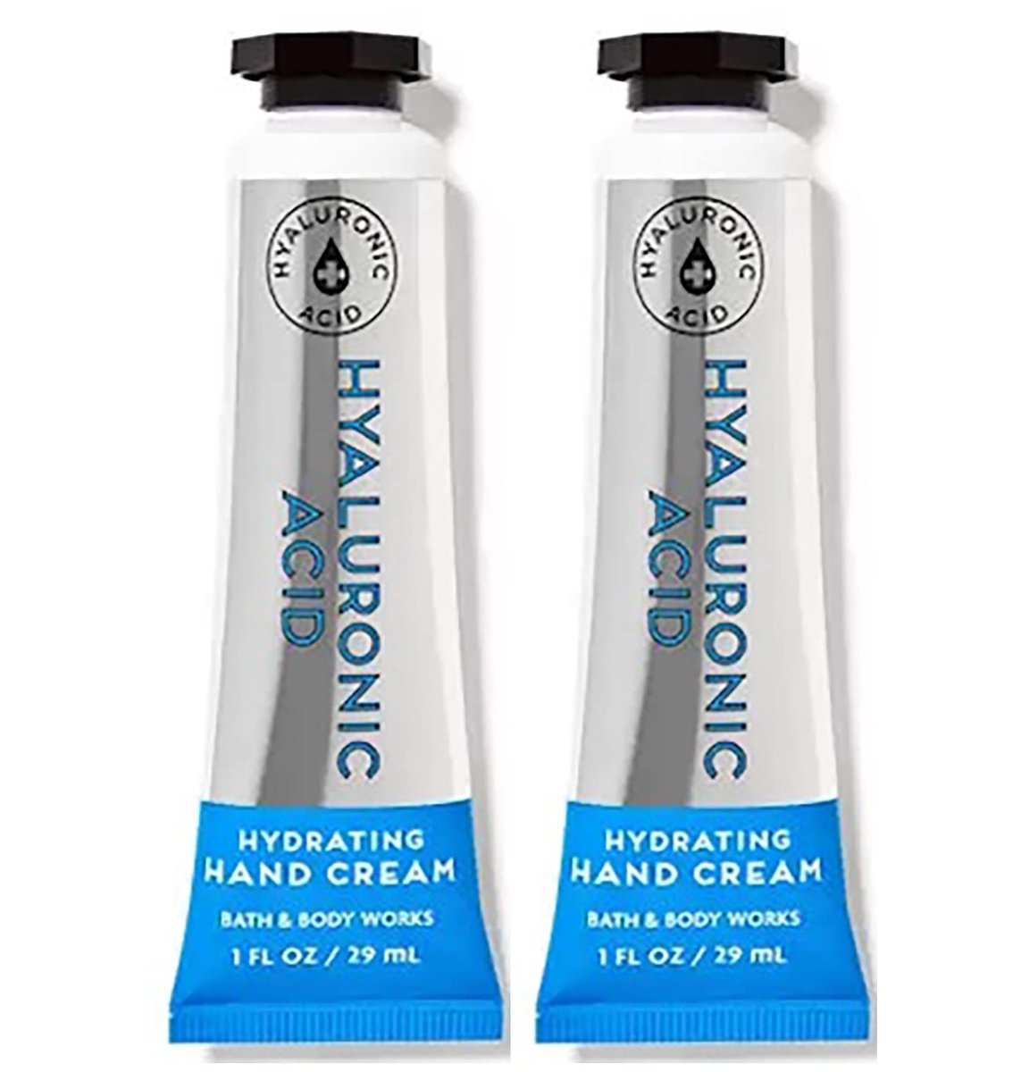 Bath & Body Works Hyaluronsäure Feuchtigkeitsspendende Hand- und Körpercreme 1,0 Flüssigunzen, 2er-Pack (Hyaluronsäure)