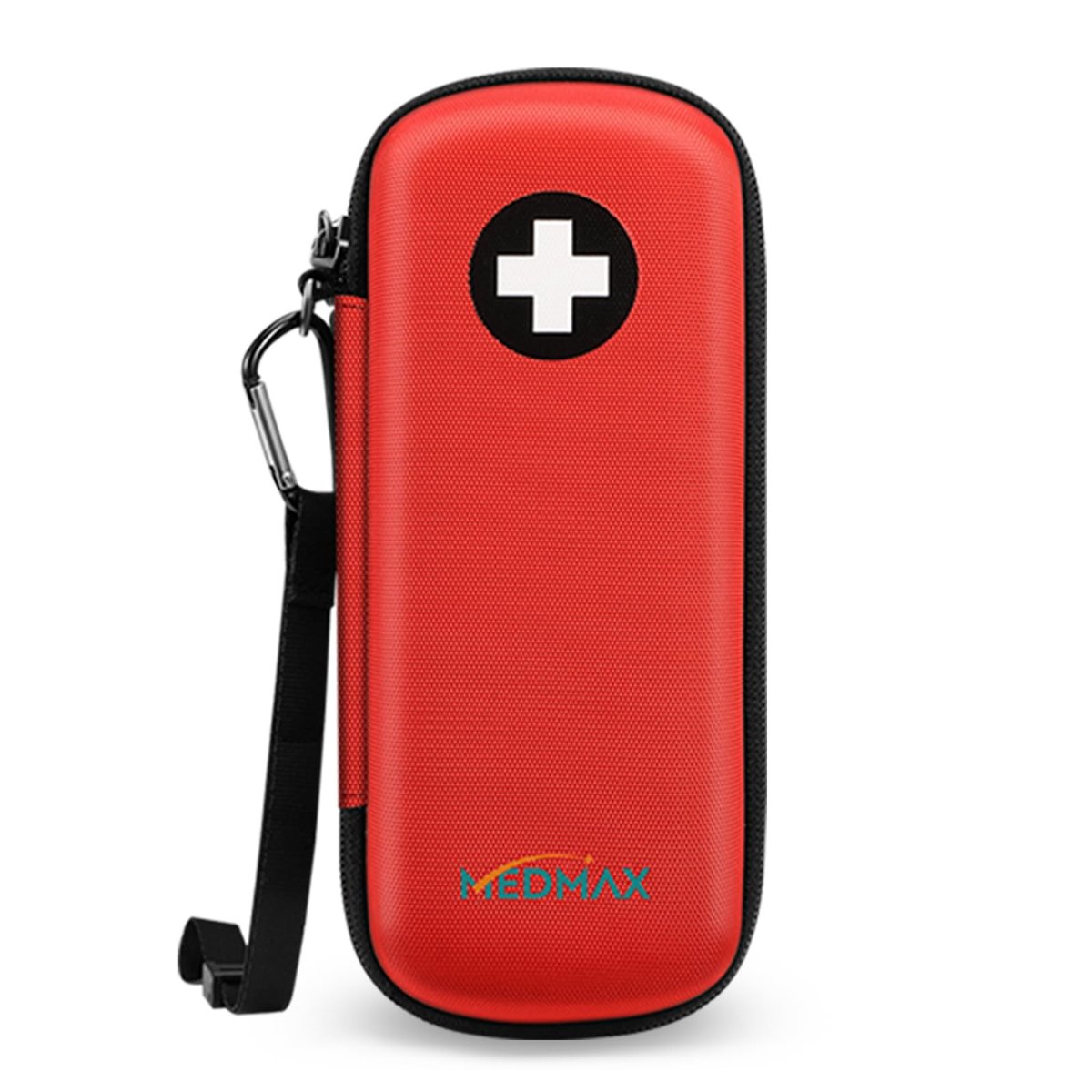 MEDMAX Epipen Medical Carrying Case – Hartschalen-EVA-Reiseetui für 2 EpiPens, Asthma-Inhalator, Auvi-Q, Notfall-Medikamente (Rot)