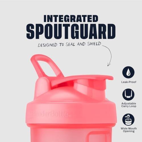 BlenderBottle Classic V2 Shakerflasche – Perfekt für Proteinshakes und Pre-Workout, 28 Unzen, Hellrosa