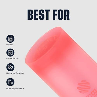 BlenderBottle Classic V2 Shakerflasche – Perfekt für Proteinshakes und Pre-Workout, 28 Unzen, Hellrosa