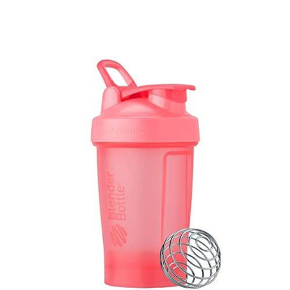 BlenderBottle Classic V2 Shakerflasche – Perfekt für Proteinshakes und Pre-Workout, 590 ml, Hellrosa