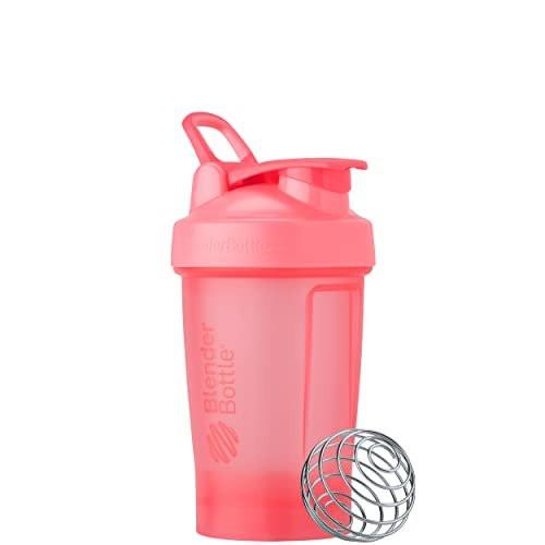 BlenderBottle Classic V2 Shakerflasche – Perfekt für Proteinshakes und Pre-Workout, 590 ml, Hellrosa