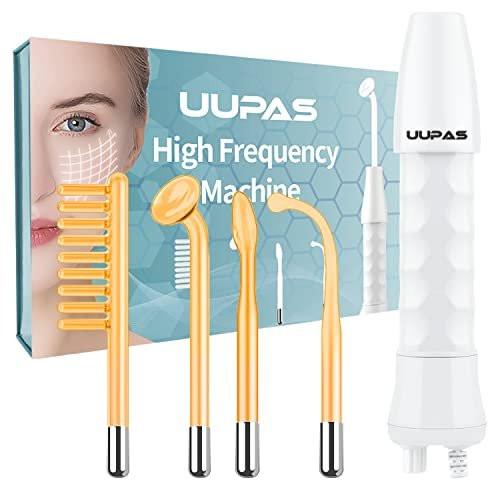 UUPAS Hochfrequenz-Gesichtsstab - Tragbares Handgerät mit 4 orangefarbenen Glasröhren
