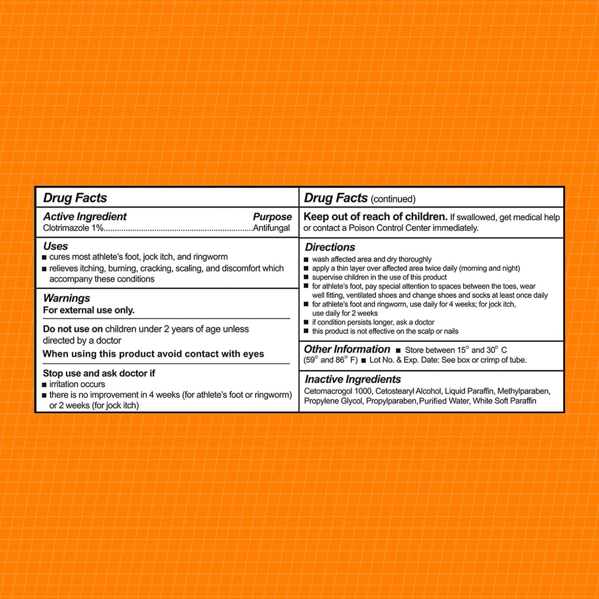 CareAll Clotrimazol Antimykotische Creme 1% USP 1,0 oz (4er-Pack) – Behandelt Fußpilz, Juckreiz und Ringelflechte – Vergleichbar mit der Marke Nr. 1