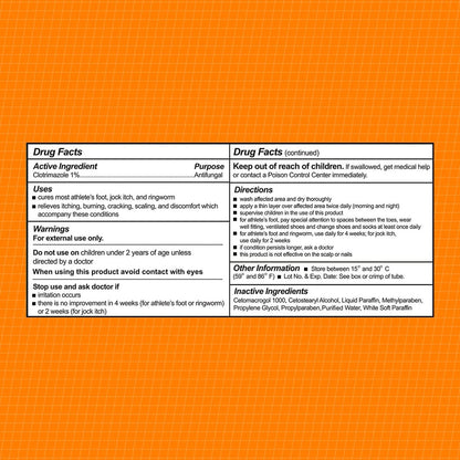 CareAll Clotrimazol Antimykotische Creme 1% USP 1,0 oz (4er-Pack) – Behandelt Fußpilz, Juckreiz und Ringelflechte – Vergleichbar mit der Marke Nr. 1