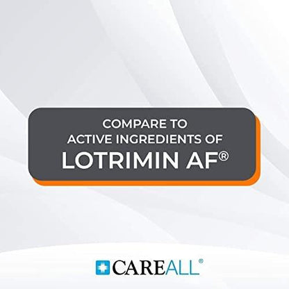 CareAll Clotrimazol Antimykotikum Creme 1% USP 1,0 oz (6er Pack) – Behandelt Fußpilz, Juckreiz und Ringelflechte, lindert Juckreiz, Brennen und Risse
