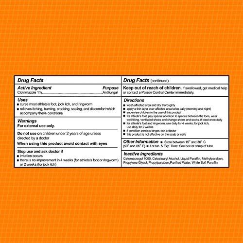 CareAll Clotrimazol Antimykotikum Creme 1% USP 1,0 oz (6er Pack) – Behandelt Fußpilz, Juckreiz und Ringelflechte, lindert Juckreiz, Brennen und Risse