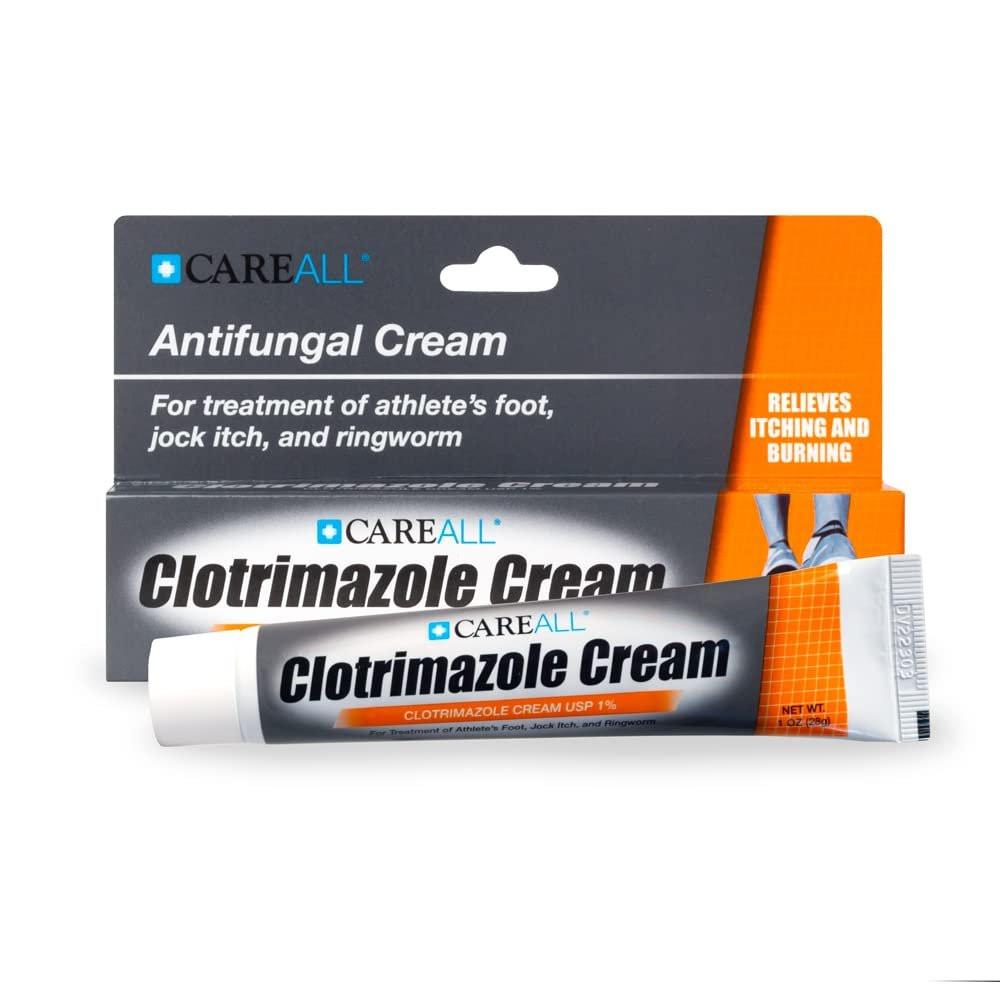 CareAll Clotrimazol Antimykotikum Creme 1% USP 1,0 oz (6er Pack) – Behandelt Fußpilz, Juckreiz und Ringelflechte, lindert Juckreiz, Brennen und Risse