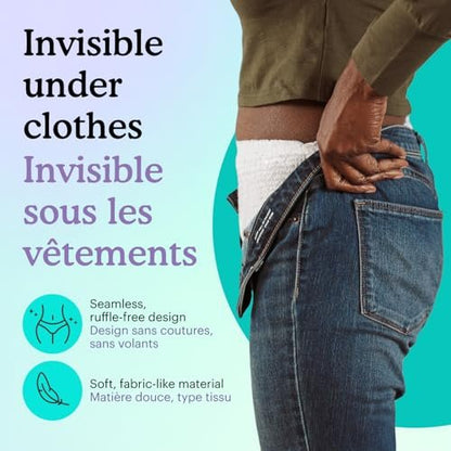 Because Overnight Absorbency Pull-Ups – Saugfähige Inkontinenzhosen für Erwachsene, Extra Saugfähige Nachtwindeln für Männer und Frauen, Weiß, Small/Medium, 20 Stück