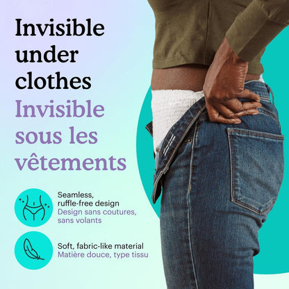 Because Overnight Absorbency Pull-Ups – Saugfähige Inkontinenzhosen für Erwachsene, Extra Saugfähige Nachtwindeln für Männer und Frauen, Weiß, Small/Medium, 20 Stück
