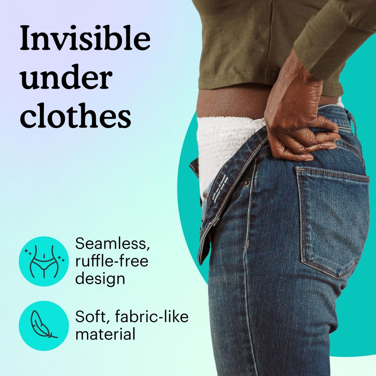 Because Overnight Absorbency Pull-Ups - Einwegunterwäsche für Erwachsene, extra saugfähige Nachtwindeln für Männer und Frauen, Weiß, Large, 20 Stück