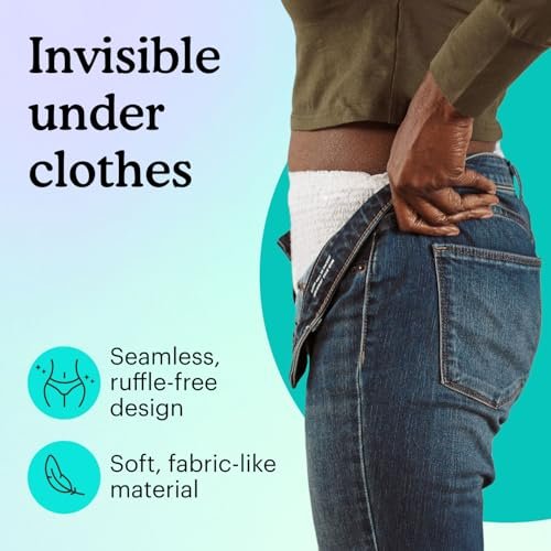 Because Overnight Absorbency Pull-Ups - Einwegunterwäsche für Erwachsene, extra saugfähige Nachtwindeln für Männer und Frauen, Weiß, Large, 20 Stück