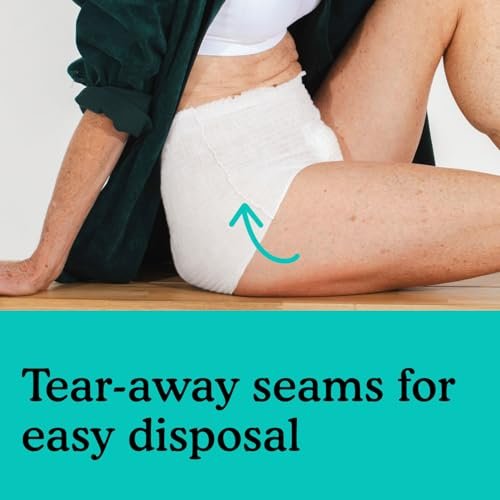 Because Overnight Absorbency Pull-Ups - Einwegunterwäsche für Erwachsene, extra saugfähige Nachtwindeln für Männer und Frauen, Weiß, Large, 20 Stück