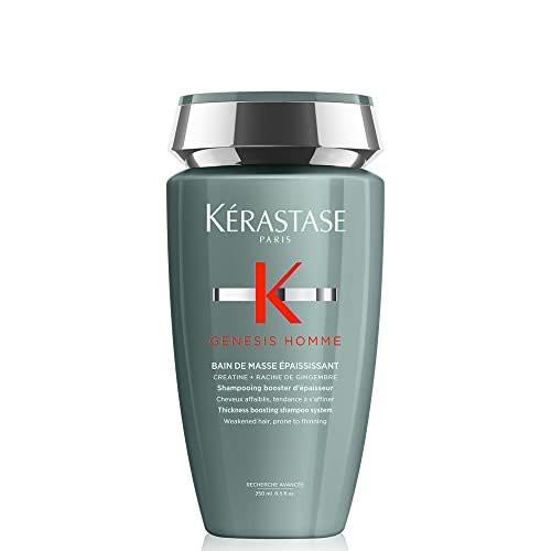 Kerastase Genesis Homme Bain De Masse Shampoo für Männer – Kräftigendes & stärkendes Shampoo, reinigt geschwächtes Haar & Kopfhaut, 250 ml