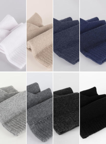 Hugh Ugoli Herren Baumwoll-Diabetikersocken, Weit, Dünn, Lockere Passform und Dehnbar, Nahtlose Zehenpartie & Nicht einschnürendes Bündchen, 4 Paar, Hellgrau, Schuhgröße: 11-13