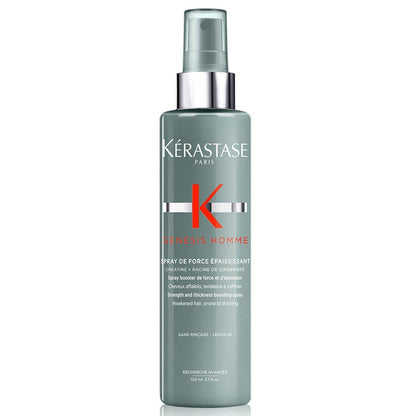 Kerastase Genesis Homme Spray De Force – Kräftigendes & Volumenverleihendes Haarspray für Männer, Geschwächtes Haar, 150 ml