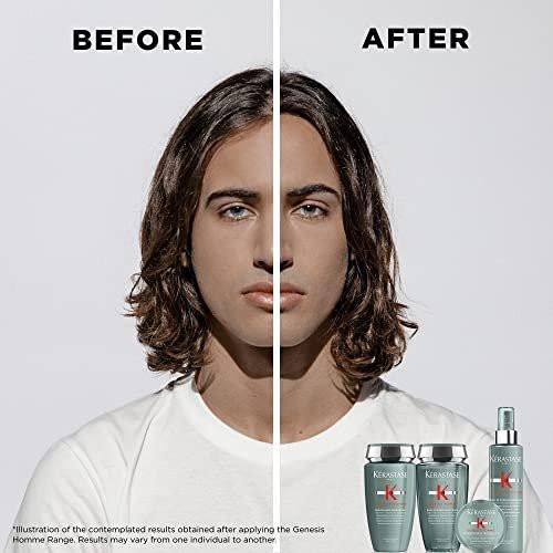 Kerastase Genesis Homme Bain De Force Shampoo für Männer – Tiefenreinigung & Feuchtigkeit für geschwächtes Haar und Bart, 250 ml
