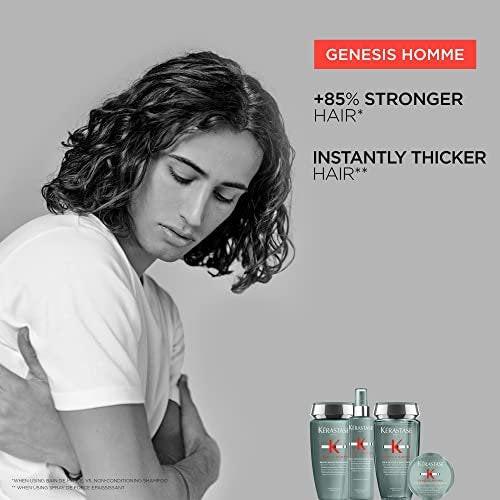 Kerastase Genesis Homme Bain De Force Shampoo für Männer – Tiefenreinigung & Feuchtigkeit für geschwächtes Haar und Bart, 250 ml