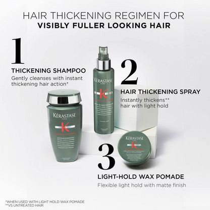 Kerastase Genesis Homme Bain De Force Shampoo für Männer – Tiefenreinigung & Feuchtigkeit für geschwächtes Haar und Bart, 250 ml