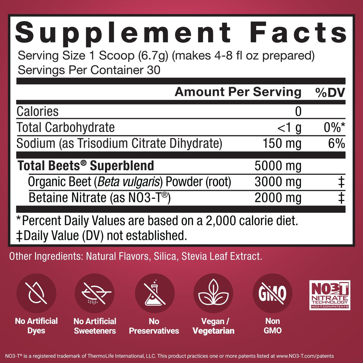 Force Factor Total Beets Superfood-Pulver mit Nitraten – Unterstützt gesunden Blutdruck, Durchblutung, Blutfluss, Stickstoffmonoxid, Energie, Ausdauer & Herz-Kreislauf-Gesundheit, 30 Portionen, Schwarzkirsche
