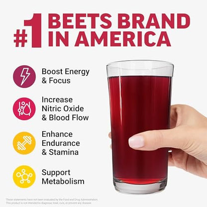 Force Factor Total Beets Rote-Bete-Pulver mit Energie, NO3-T® Nitrate zur Unterstützung von Kreislauf, Blutdruck, Durchblutung und Ausdauer – plus Grüntee-Extrakt. Ein Superfood-Ergänzungsmittel, 30 Portionen