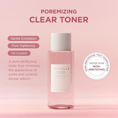 SKIN1004 Poremizing Clear Toner 210ml – Feuchtigkeitsspendendes Gesichtswasser mit Himalaya-Salz und Centella für Porenpflege und Ölbalance