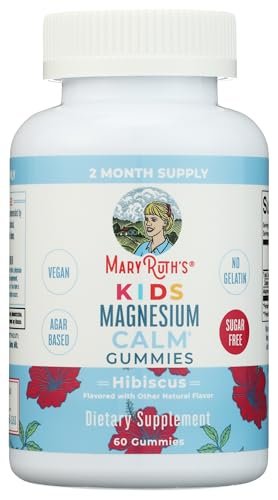 MaryRuth's Kids Magnesium Citrate Gummies | Zuckerfrei | 60 Stück | 2 Monate Vorrat | Für Kinder ab 2 Jahren