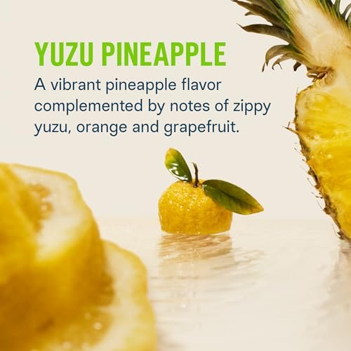 Liquid I.V.® Hydration Multiplier +Energy - Yuzu Ananas | Elektrolyt-Pulvergetränk | 1 Packung (14 Portionen)