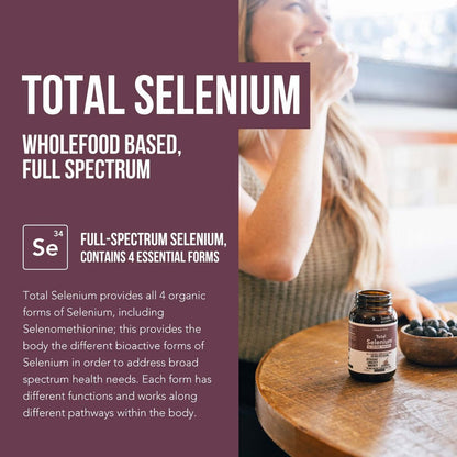 Total Selenium - 200 mcg, pflanzlich - Vollspektrum mit 4 essentiellen organischen Selenformen inkl. Selenomethionin - aus Knoblauch gewonnen - 60 Kapseln
