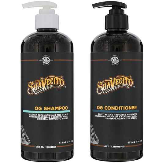 OG Shampoo & Conditioner Set 16 oz Pumpe mit Provitamin B5 und natürlichen Ölen – Stärkt und repariert geschädigtes Haar, sanfte Reinigung und Pflege, sulfatfrei, für alle Haartypen