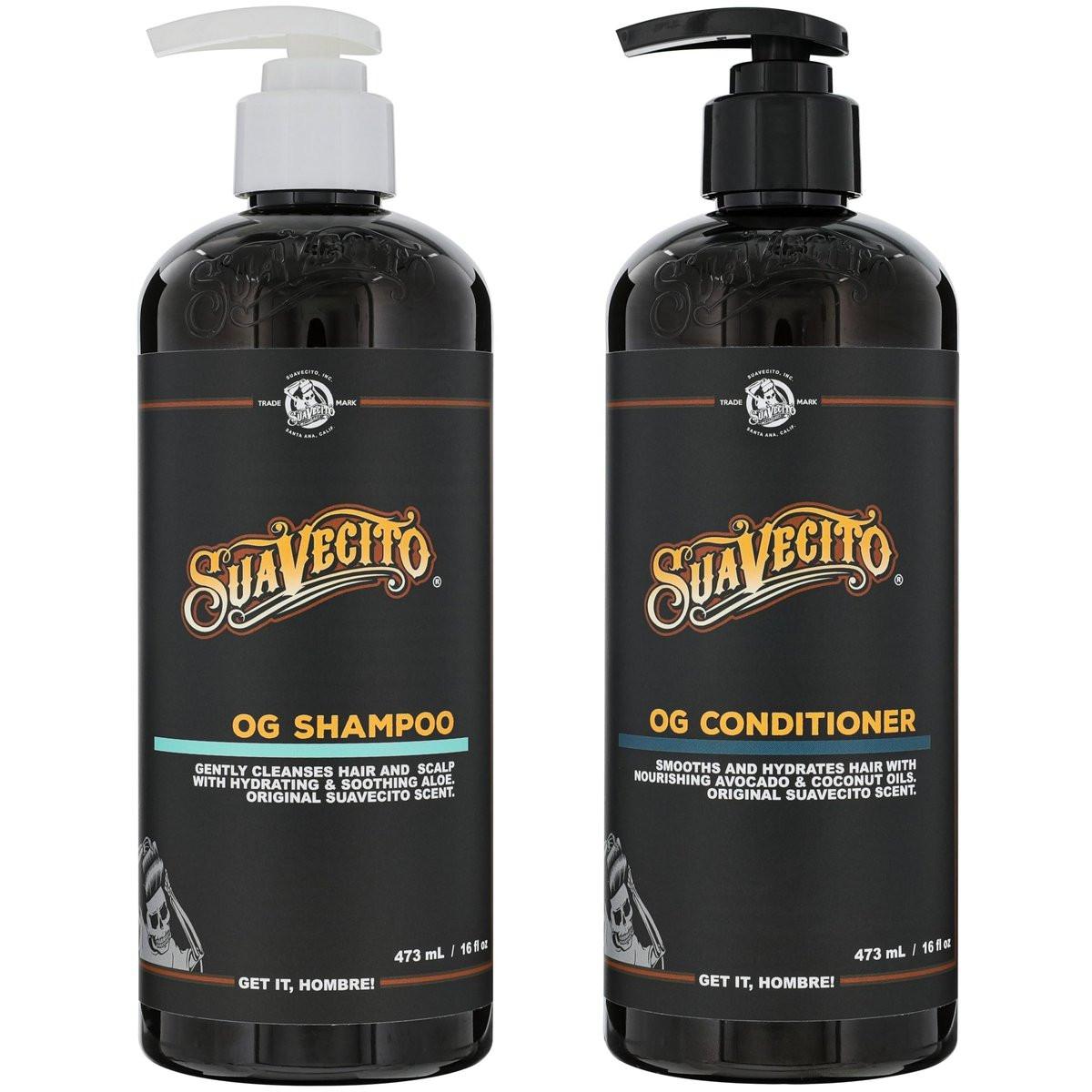 OG Shampoo & Conditioner Set 16 oz Pumpe mit Provitamin B5 und natürlichen Ölen – Stärkt und repariert geschädigtes Haar, sanfte Reinigung und Pflege, sulfatfrei, für alle Haartypen