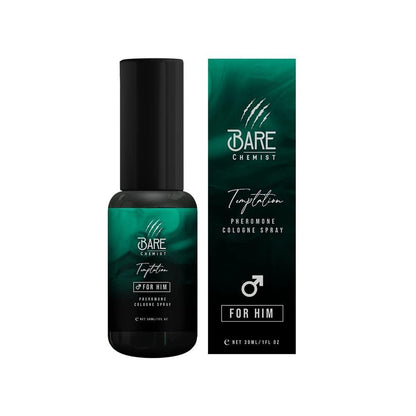Bare Chemist Pheromones für Männer – Extra Starkes Konzentriertes Pheromon Parfüm (Temptation) – 30 ml