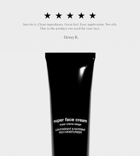 Jack Henry Super Face Cream – Anti-Aging Gesichtscreme mit Hyaluronsäure & Peptiden, Bio-Pflanzenfeuchtigkeitscreme, sulfatfrei, tägliche Feuchtigkeitspflege für Männer und Frauen, 60 ml