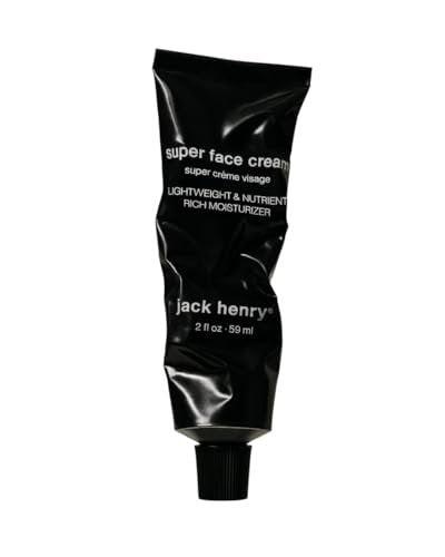 Jack Henry Super Face Cream – Anti-Aging Gesichtscreme mit Hyaluronsäure & Peptiden, Bio-Pflanzenfeuchtigkeitscreme, sulfatfrei, tägliche Feuchtigkeitspflege für Männer und Frauen, 60 ml