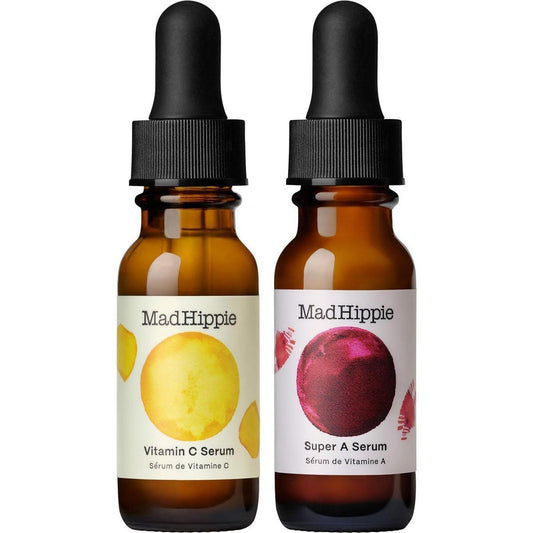 Mad Hippie Reiseserum-Set – Vitamin C & Retinol Duo für unterwegs, 2 x 15 ml
