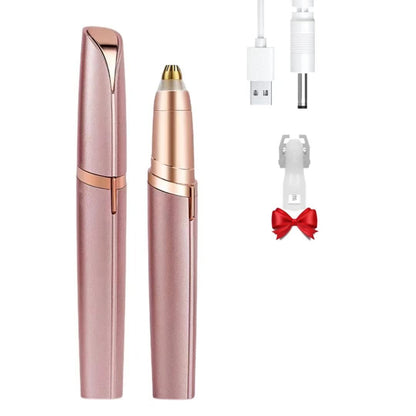 Colordiary Damen Elektrischer Augenbrauen-Haarentferner, LED-Licht, Edelstahlklinge, Wiederaufladbar, Anti-Allergen, Multifunktional, Sanfte Hautpflege