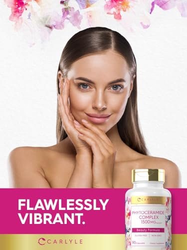 Carlyle Phytoceramid Komplex | 90 Kapseln | mit Bio-Süßkartoffel | Beauty Formula | Vegetarisch, Nicht-GVO & Glutenfrei