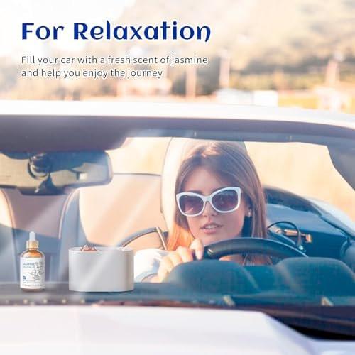 HIQILI Jasmin Ätherisches Öl 30ml - 100% Rein & Natürlich für Diffuser, Haare, Haut, Parfümherstellung