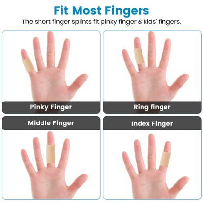 EDNYZAKRN Fingerkompressionshülsen – Unterstützung für Finger, Fingerschutz für Arthritis, Schwellungen, Basketball & Sport – Atmungsaktiv & Elastisch (10er-Pack, Beige, Einheitsgröße)
