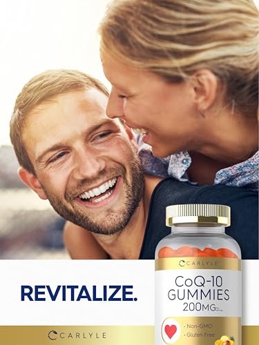 Carlyle CoQ10 200 mg Gummis – 140 Stück – Mango-Ananas-Geschmack – Vegan, Nicht-GVO, Glutenfrei
