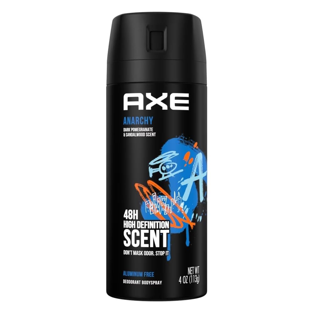AXE Anarchy Herrenduft Bodyspray 4 oz (Pack mit 2) – langanhaltender Duft für den ganzen Tag