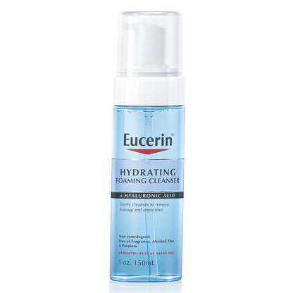 Eucerin Feuchtigkeitsspendender Reinigungsschaum mit Hyaluronsäure, 5 Fl Oz