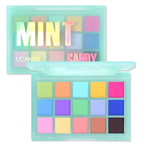 UCANBE Mint Candy Lidschattenpalette – 15 matte Pastelltöne, hochpigmentiert & mischbar