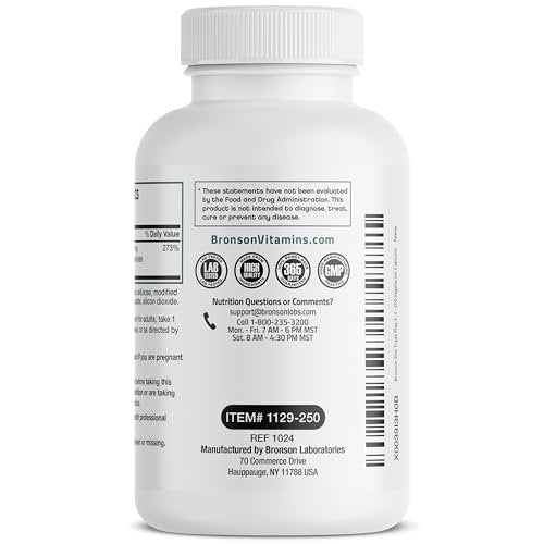 Bronson Zink Triple Play 30 mg – Dreifache Immununterstützung mit Zinkacetat, Picolinat & Orotat – 250 vegane Kapseln