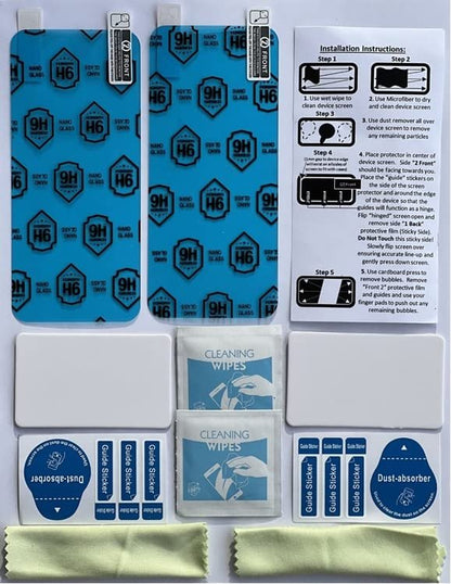 A1C WEAR - 9H Flexibler Displayschutz aus Glas für Omnipod 5 Receiver PDM - Bricht oder splittert nicht - Kratzfest und fingerabdruckresistent - 2er Pack